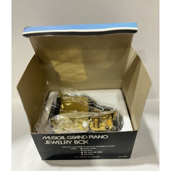 RARE 1982 Original Packaging Musical  Piano Jewelry Box - Picture 2 of 4